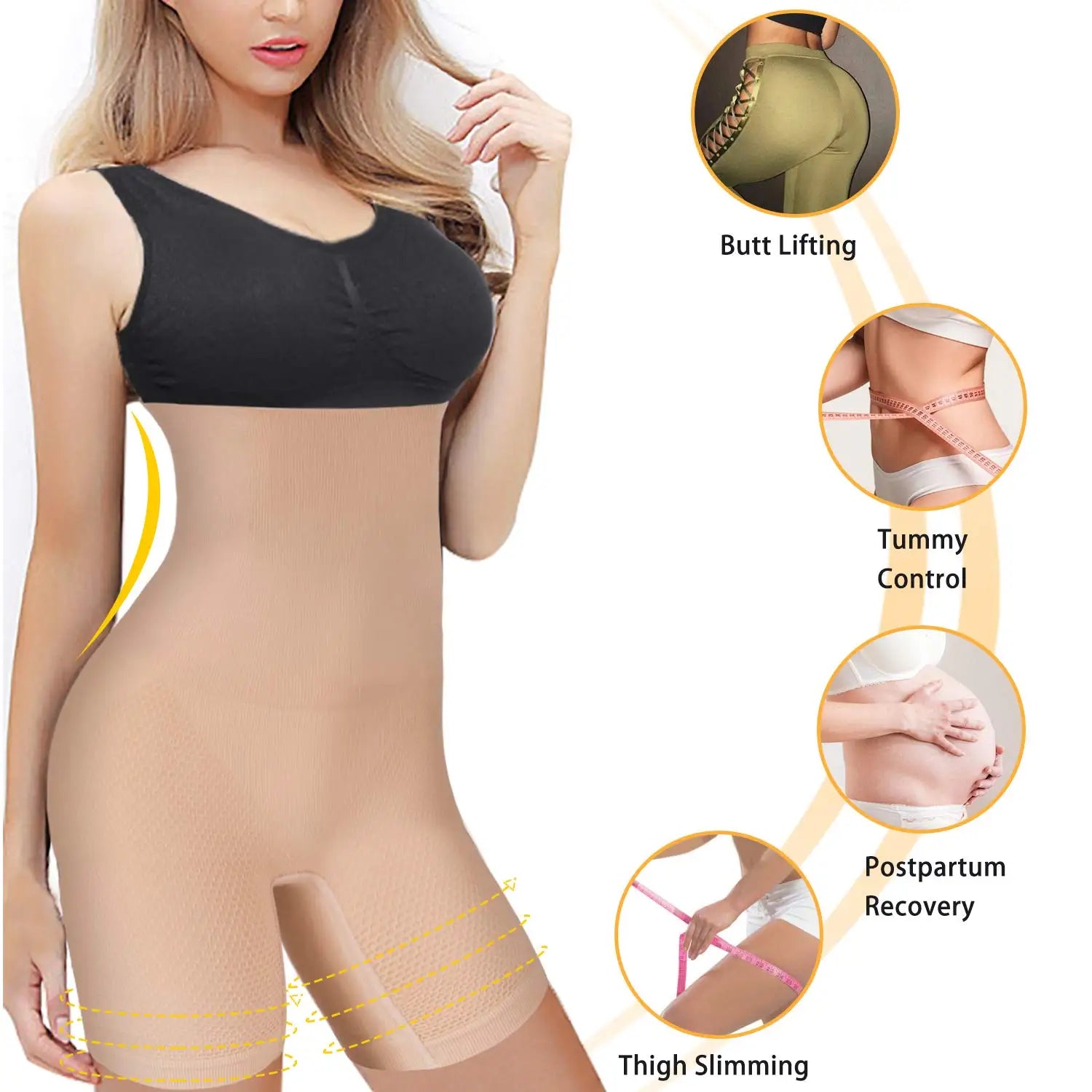 Shapewear Tummy Control Pantis for Women Butt Lifter High Waist Panty Compression Shorts Waist Trainer Body Shaper